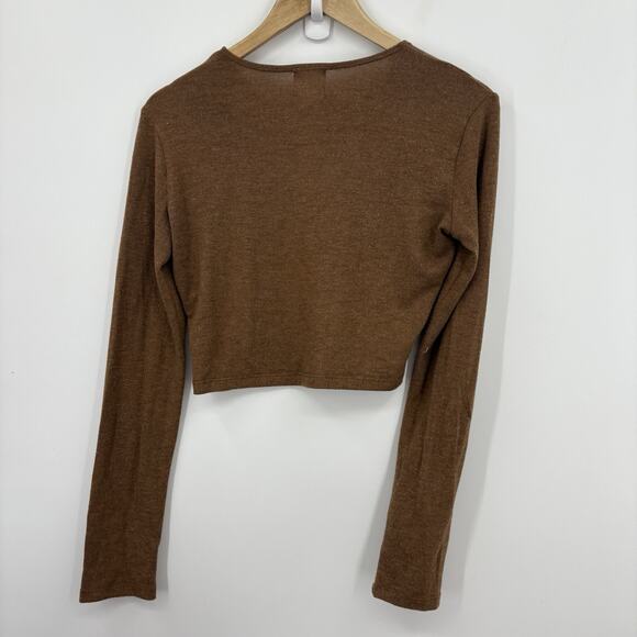 Leset Cropped Cardigan Womens XSmall Lauren Soft Sweater Capsule Luxury Parisian - Picture 8 of 9